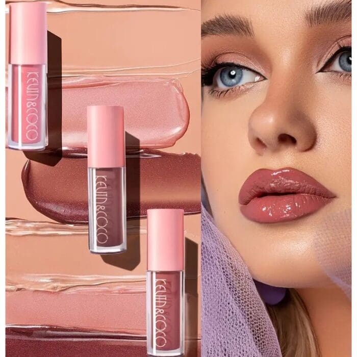 set 8 lip gloss nunate rose nude glosy cutie dreptunghiulara 8 3 x 17 5 x 2 7 cm 181 5 g multicolor 6523f098743b1