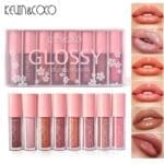 set 8 lip gloss nunate rose nude glosy cutie dreptunghiulara 8 3 x 17 5 x 2 7 cm 181 5 g multicolor 6523f098a1369